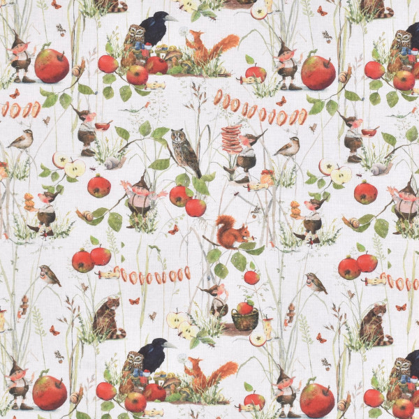 Acufactum Apfelwicht Bertie Pom Apfelernte Herbst Baumwollstoff