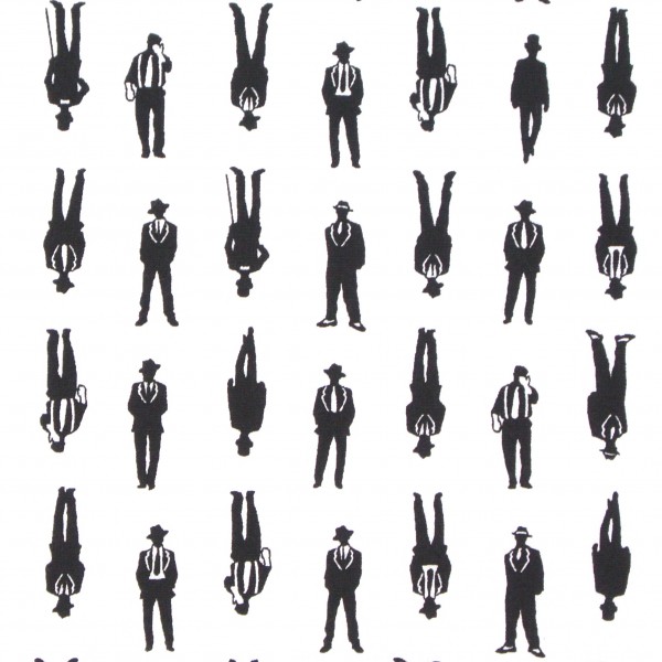 patchworkstoff männer silhouetten musings robert kaufman weiß detail