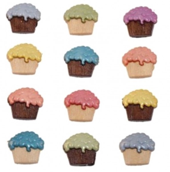 Motivknöpfe Mini Muffins Cupcakes