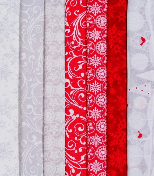 SALE Stoffpaket Weihnachten Holiday Frost 7 Stoffe