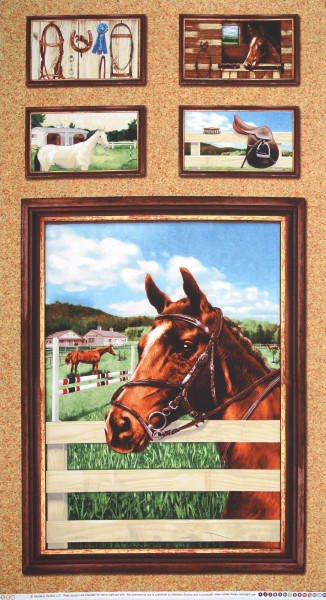 World of Horses Pferde großes Panel