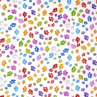 Vorschau: Loralie Hunde Patchworkstoff "Go Doggy" Pfoten weiß Vorschau: Loralie Hunde Patchworkstoff "Go Doggy" Pfoten weiß