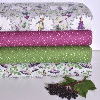 Acufactum Stoffpaket Elfen Holunder Elfen 4 Baumwollstoffe Webetikett Acufactum Stoffpaket Elfen Holunder Elfen 4 Baumwollstoffe Webetikett