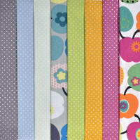 Stoffpaket Äpfel Retro Pünktchen 8 Baumwollstoffe Cretonne Stoffpaket Äpfel Retro Pünktchen 8 Baumwollstoffe Cretonne