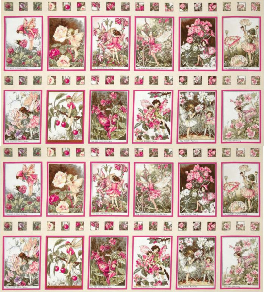 patchworkstoff flower fairies blossom panel 95,1