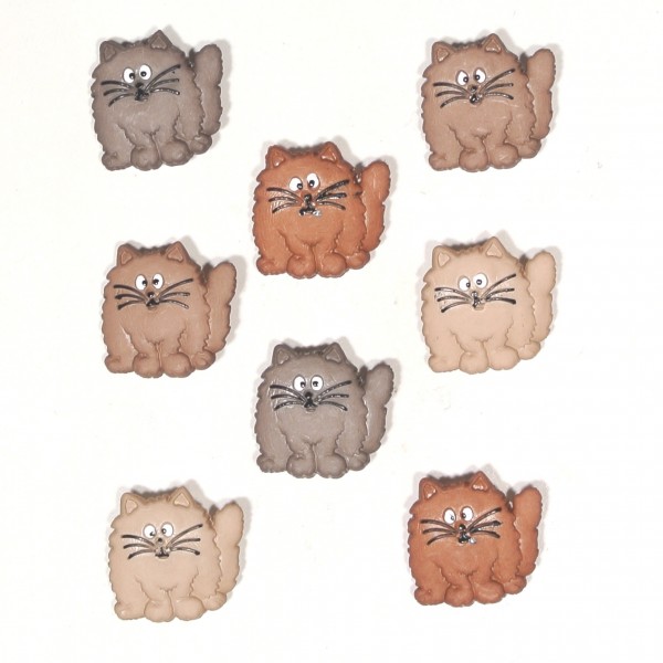 Knöpfe Katze Katzen Fat Cats