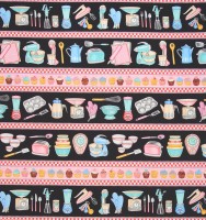 SALE 1 m Retro Küchenutensilien Cupcakes What`s Cooking SALE 1 m Retro Küchenutensilien Cupcakes What`s Cooking