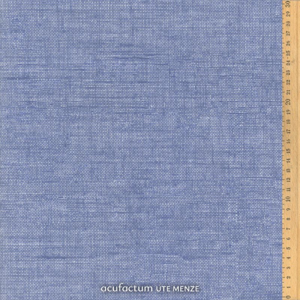 acufactumBaumwollstoff Emma Jeans Blau Leinenstruktur