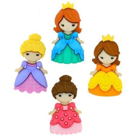 Motivknöpfe Dekoknöpfe Prinzessin Mädchen