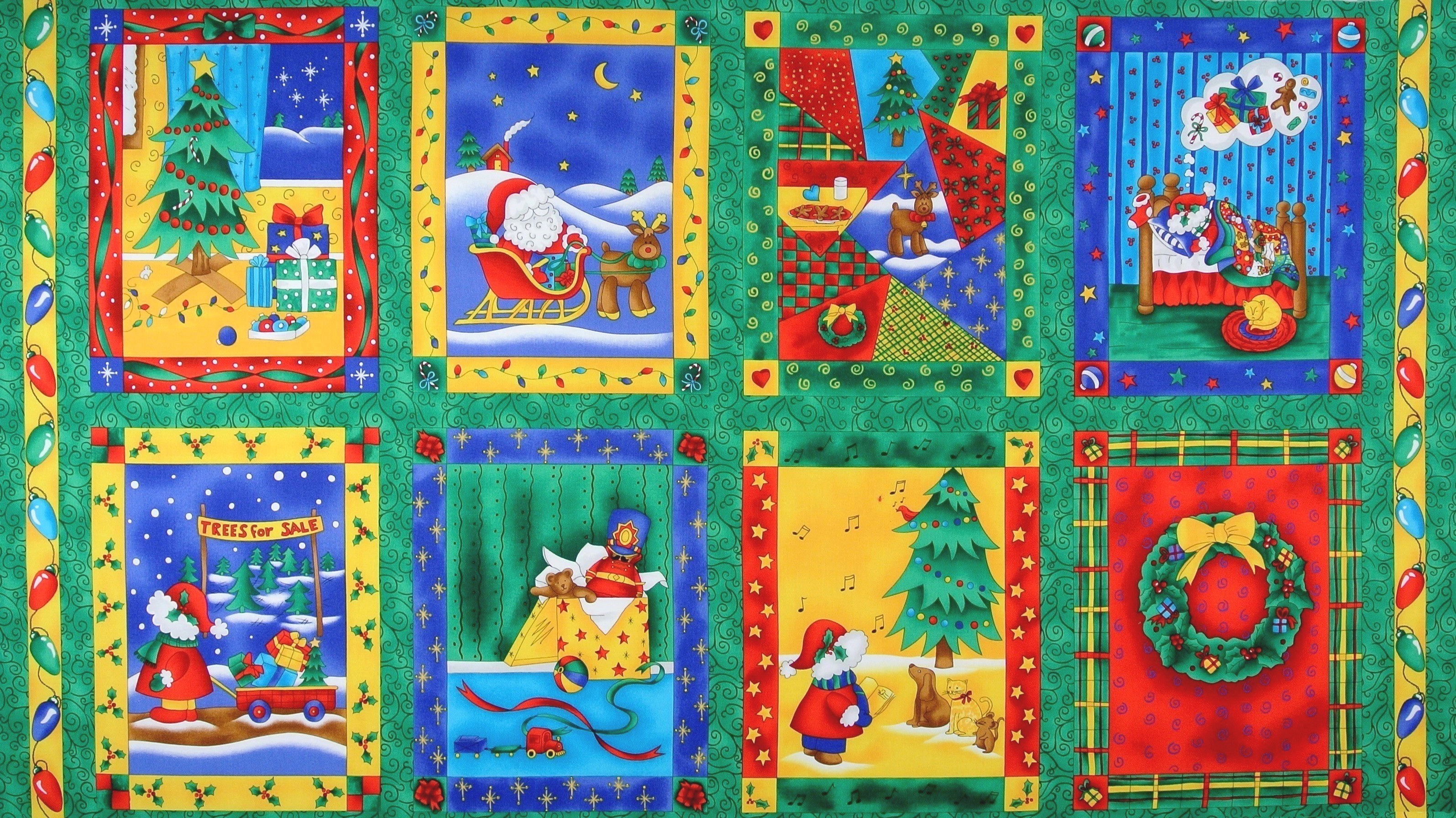 Weihnachten Panels Patchworkstoffe Stoffe Meine Lieblingsstoffe