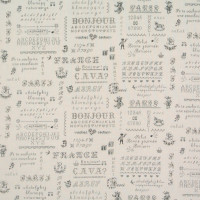 SALE Patchworkstoff Yuwa Kreuzstichmuster Monogramme SALE Patchworkstoff Yuwa Kreuzstichmuster Monogramme