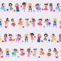 Patchworkstoff Kinder der Welt "All Kinds of Wonder" Webware Bordüren Patchworkstoff Kinder der Welt "All Kinds of Wonder" Webware Bordüren