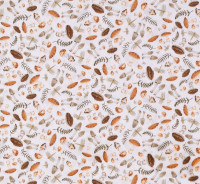 Patchworkstoff Wald Pilze Farnkraut Tiere auf Hellbeige "Little Ones" Patchworkstoff Wald Pilze Farnkraut Tiere auf Hellbeige "Little Ones"