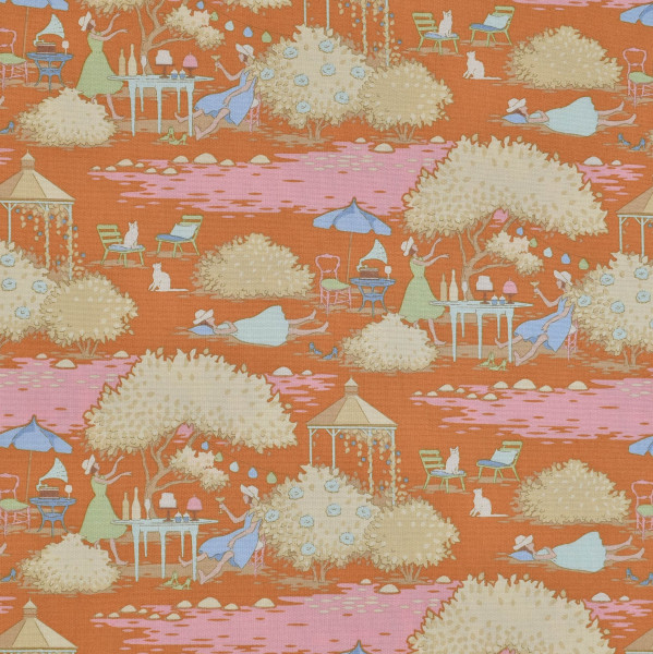 Patchworkstoff Tilda Vintage Frauen Garten "Sunday Brunch" ginger