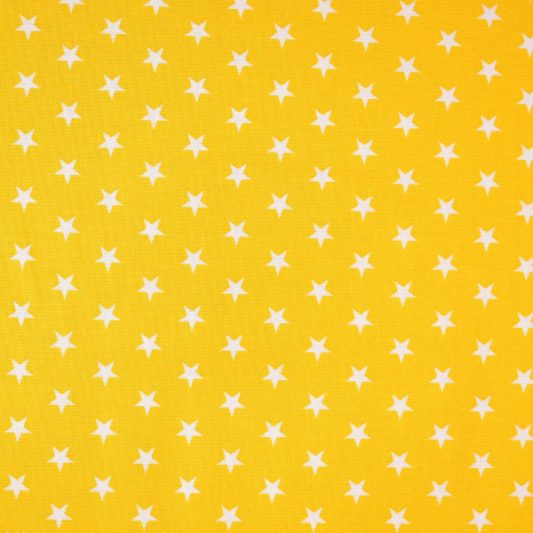 Baumwollstoff Basic Sterne Sternchen gelb Webware