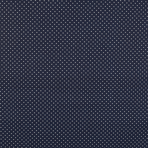 Baumwollstoff Punkte Pünktchen dunkelblau Basics Webware