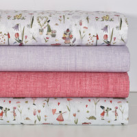 Acufactum Stoffpaket Gartenküsse & Blütenzauber 4 Baumwollstoffe Webetikett Acufactum Stoffpaket Gartenküsse & Blütenzauber 4 Baumwollstoffe Webetikett