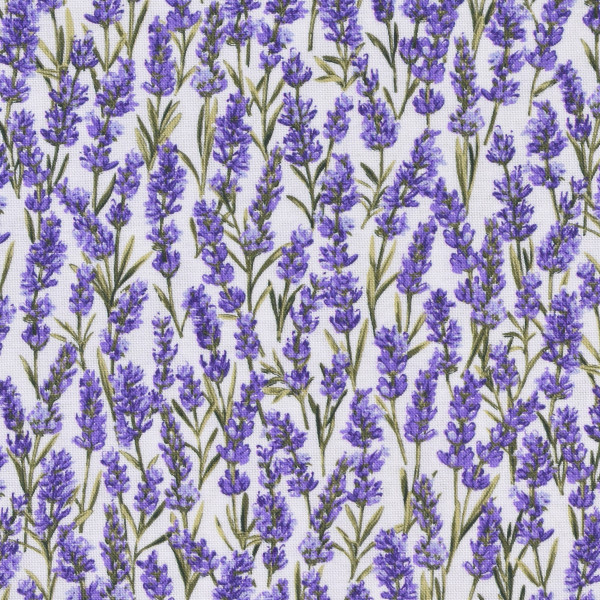 0,7 m Patchworkstoff Lavendel Blüten Lavender Market Webware