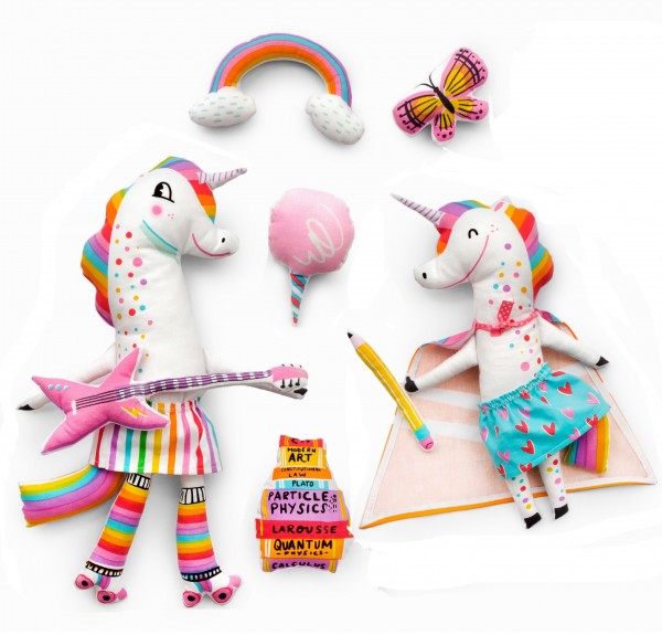 Patchworkstoff Panel DIY Einhörner Magical Unicorn Kinder