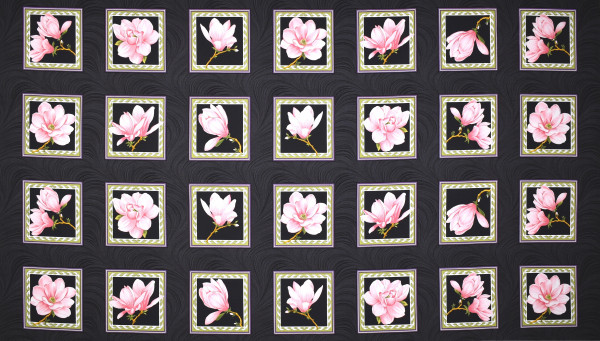 Patchworkstoff Magnolien Blüten "Accent on Magnolias" Blumen