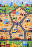 SALE 1 m Patchworkstoff Baustelle Panel From The Ground Up SALE 1 m Patchworkstoff Baustelle Panel From The Ground Up