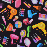 Vorschau: 0,65 m Patchworkstoff Frauen Make up Hairstyling All Dolled Up Haare Vorschau: 0,65 m Patchworkstoff Frauen Make up Hairstyling All Dolled Up Haare