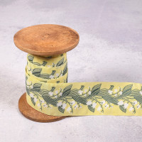 1,0 m Webband Maiglöckchen Kafka 4 cm breit hellgelb 1,0 m Webband Maiglöckchen Kafka 4 cm breit hellgelb