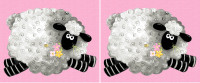 0,45 m Schafe Susybee Lewe Patchworkstoff Panel rosa 0,45 m Schafe Susybee Lewe Patchworkstoff Panel rosa