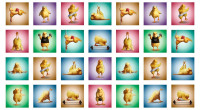0,6 m Patchworkstoff Panel Yoga Sport Tiere Küken "Fitness Chicks" 0,6 m Patchworkstoff Panel Yoga Sport Tiere Küken "Fitness Chicks"