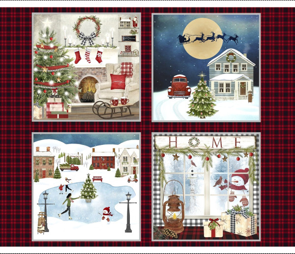 Patchworkstoff Weihnachten A Christmas to Remember Panel