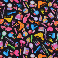 0,65 m Patchworkstoff Frauen Make up Hairstyling All Dolled Up Haare 0,65 m Patchworkstoff Frauen Make up Hairstyling All Dolled Up Haare