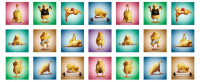 0,45 m Patchworkstoff Panel Yoga Sport Tiere Küken "Fitness Chicks" 0,45 m Patchworkstoff Panel Yoga Sport Tiere Küken "Fitness Chicks"