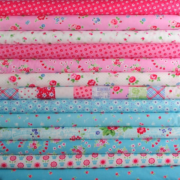 Pam Kitty Garden 13 romantische Stoffe rosa