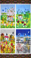 Patchworkstoff Jahreszeiten Kinder Panel "Seasons" Webware Patchworkstoff Jahreszeiten Kinder Panel "Seasons" Webware