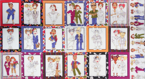 0,6 m Loralie Nurse Central Rarität Krankenschwestern Ärzte Panel