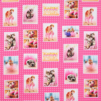 SALE Patchworkstoff Witzige Tiere Ballett "Never Tutu Much" pink SALE Patchworkstoff Witzige Tiere Ballett "Never Tutu Much" pink