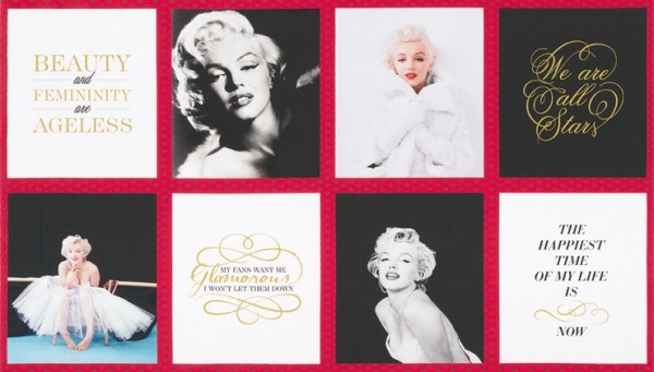 Hollywood Marilyn Monroe Patchwork Panel*