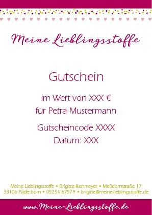 Gutschein Geschenkgutschein