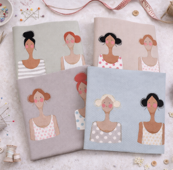 Tilda Patchworkstoff "Me and my Friends" Stoffpaket 4 Stoffe