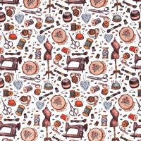 Baumwollstoff Nähutensilien Nähen Sticken Handarbeit Weiß Webware Baumwollstoff Nähutensilien Nähen Sticken Handarbeit Weiß Webware