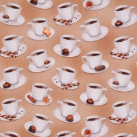 Patchworkstoff Kaffee Tassen Süßes Coffe and Sweets " Sweet Tooth" Patchworkstoff Kaffee Tassen Süßes Coffe and Sweets " Sweet Tooth"