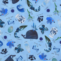 Patchworkstoff Die Farbe Blau "Things that are Colors" Patchworkstoff Die Farbe Blau "Things that are Colors"