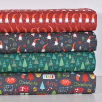 Stoffpaket Baumwollstoff Wichtel "Wichtelweihnacht" 4 Stoffe Stoffpaket Baumwollstoff Wichtel "Wichtelweihnacht" 4 Stoffe