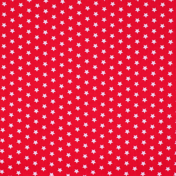 SALE Baumwollstoff Basic Sterne Sternchen rot Webware