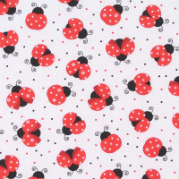 Patchworkstoff Marienkäfer Glückskäfer "Lady Bugs" Webware Patchworkstoff Marienkäfer Glückskäfer "Lady Bugs" Webware