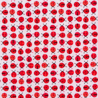 SALE 1 m Patchworkstoff Marienkäfer mini Zoologie Rot Webware SALE 1 m Patchworkstoff Marienkäfer mini Zoologie Rot Webware