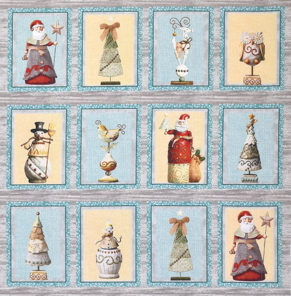 Sale 0,85 m Patchworkstoff Weihnachten Jim Shore Rivers End Panel