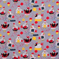 0,5 m Patchworkstoff Hühner Stricken Knitting Jokes Webware 0,5 m Patchworkstoff Hühner Stricken Knitting Jokes Webware