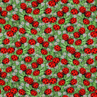 Patchworkstoff Marienkäfer Wiese Blumen Glückskäfer "Lady Bugs" Patchworkstoff Marienkäfer Wiese Blumen Glückskäfer "Lady Bugs"