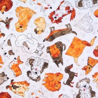 Patchworkstoff witzige Hunde Hundestoff "Funny Pets" Patchworkstoff witzige Hunde Hundestoff "Funny Pets"